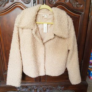 NWT Francesca's Miami Tan Teddy Coat